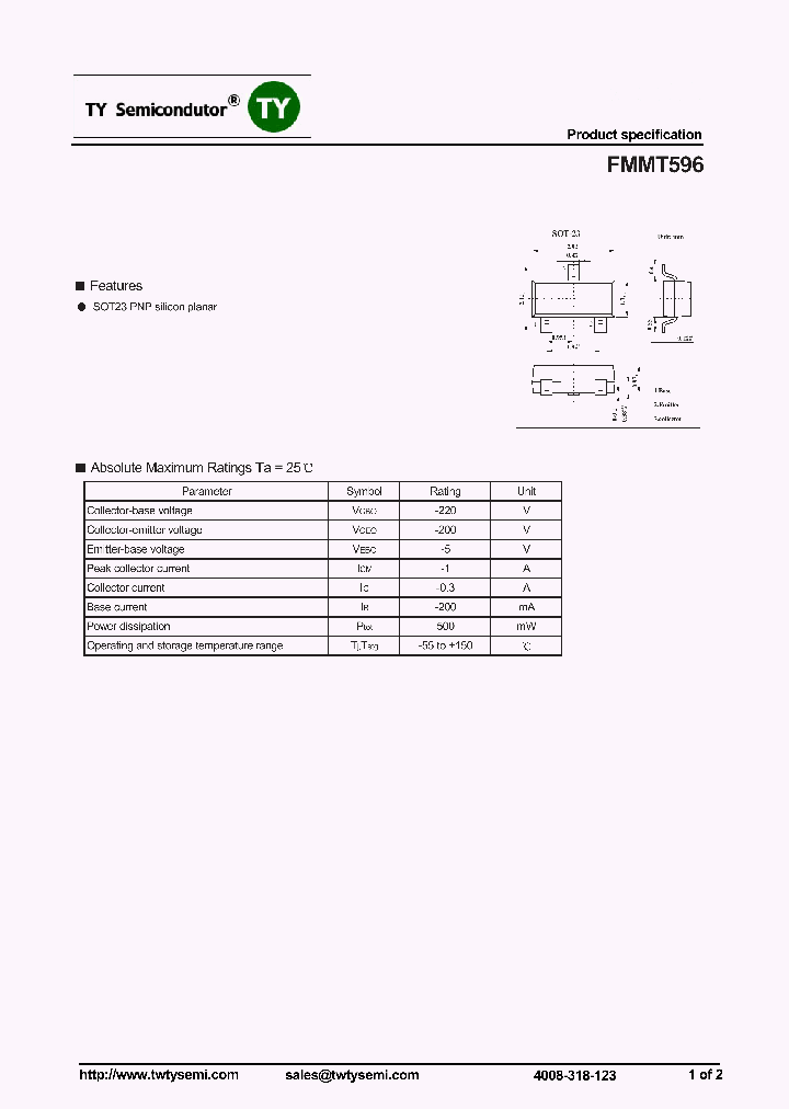 FMMT596_8196481.PDF Datasheet