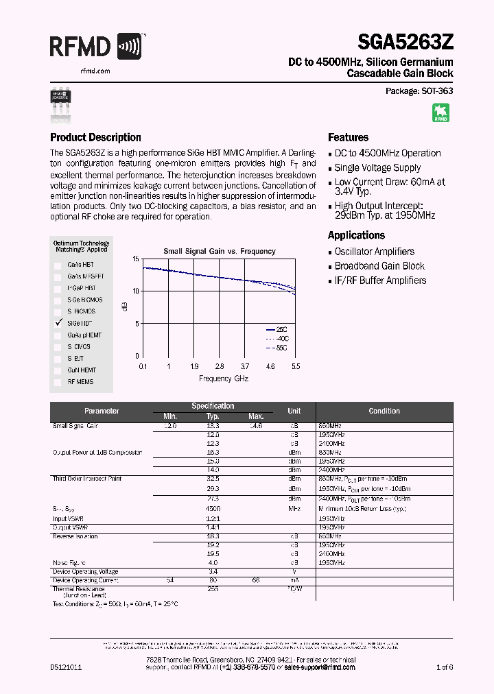 SGA5263Z_8203133.PDF Datasheet