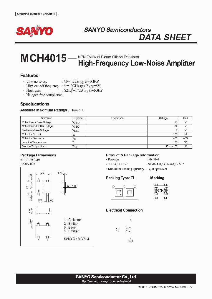 MCH4015_8207854.PDF Datasheet