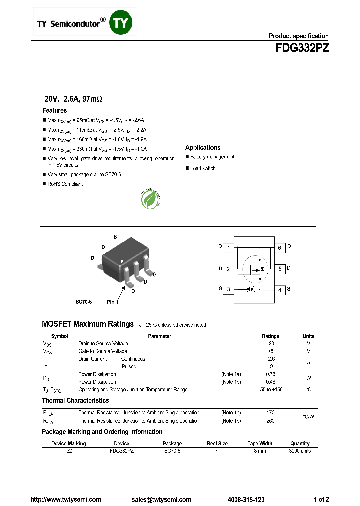 FDG332PZ_8209064.PDF Datasheet