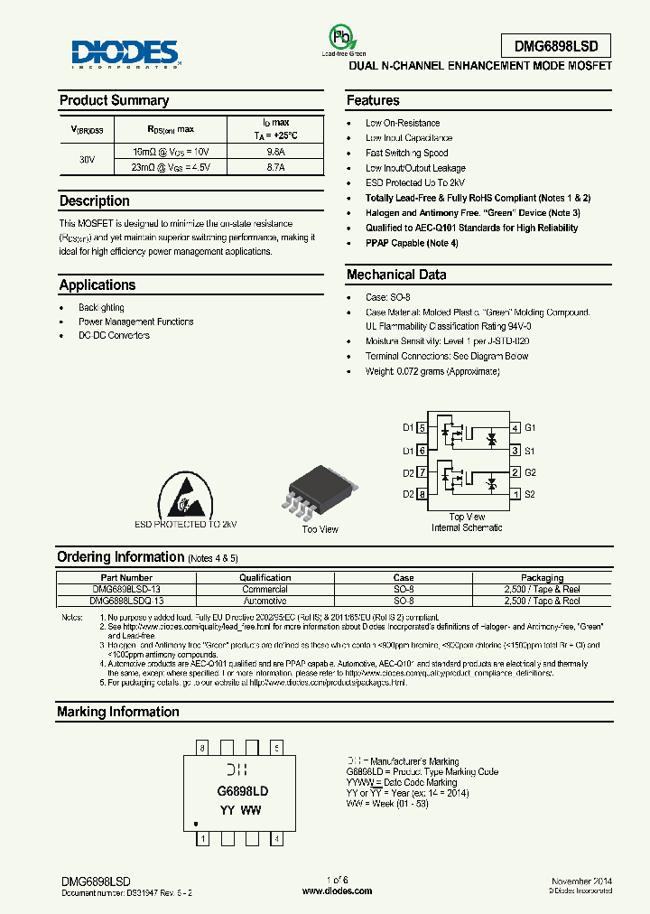 DMG6898LSDQ-13_8210227.PDF Datasheet
