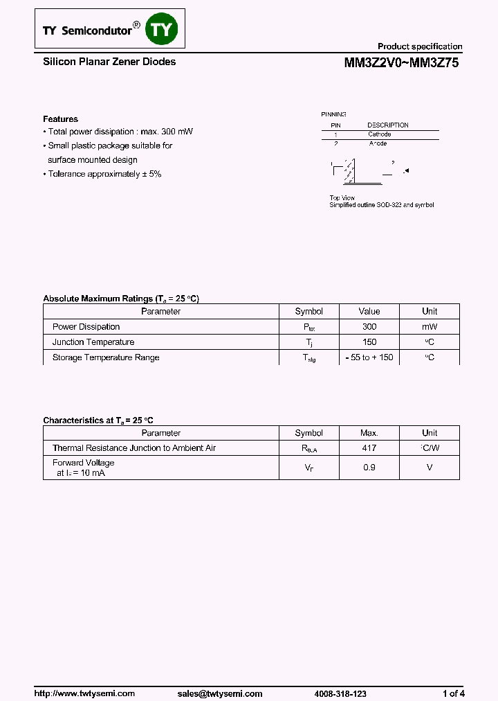 MM3Z2V0_8212749.PDF Datasheet