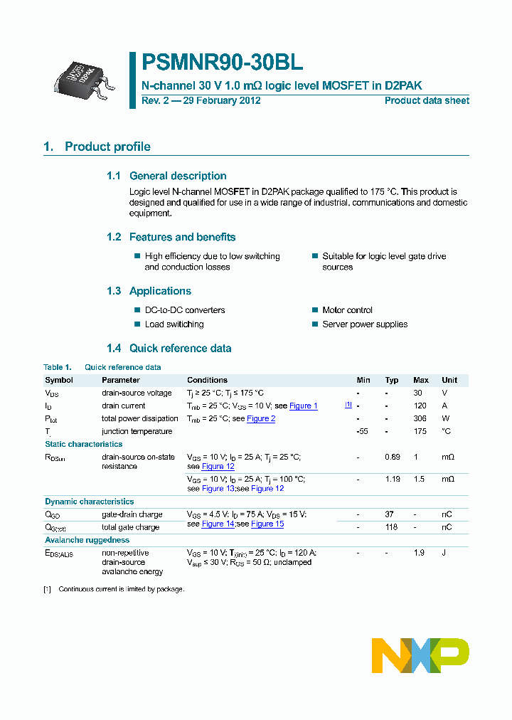 PSMNR90-30BL_8214768.PDF Datasheet