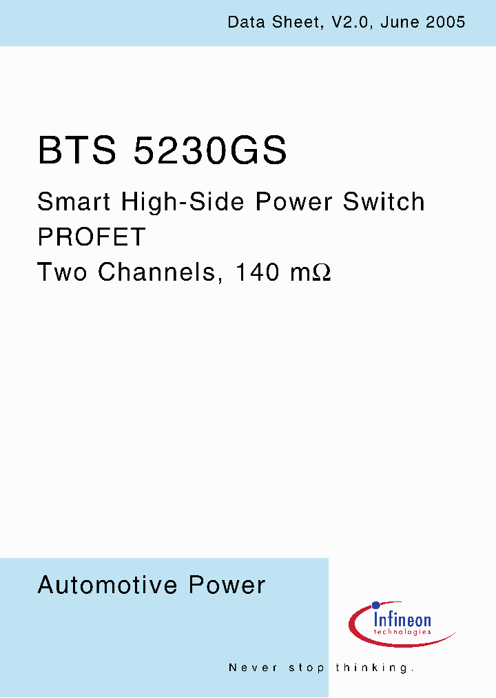 BTS5230GS_8215200.PDF Datasheet