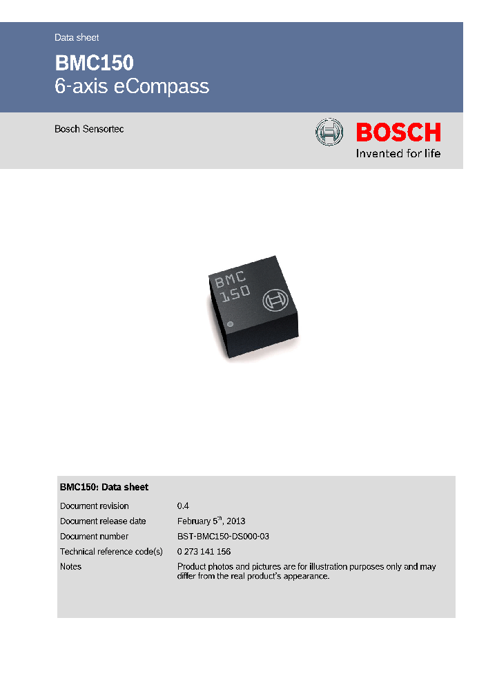 BMC150_8217653.PDF Datasheet