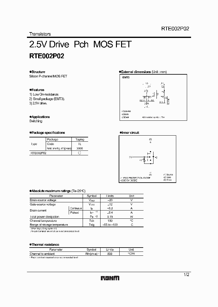 RTE002P02TL_8217812.PDF Datasheet