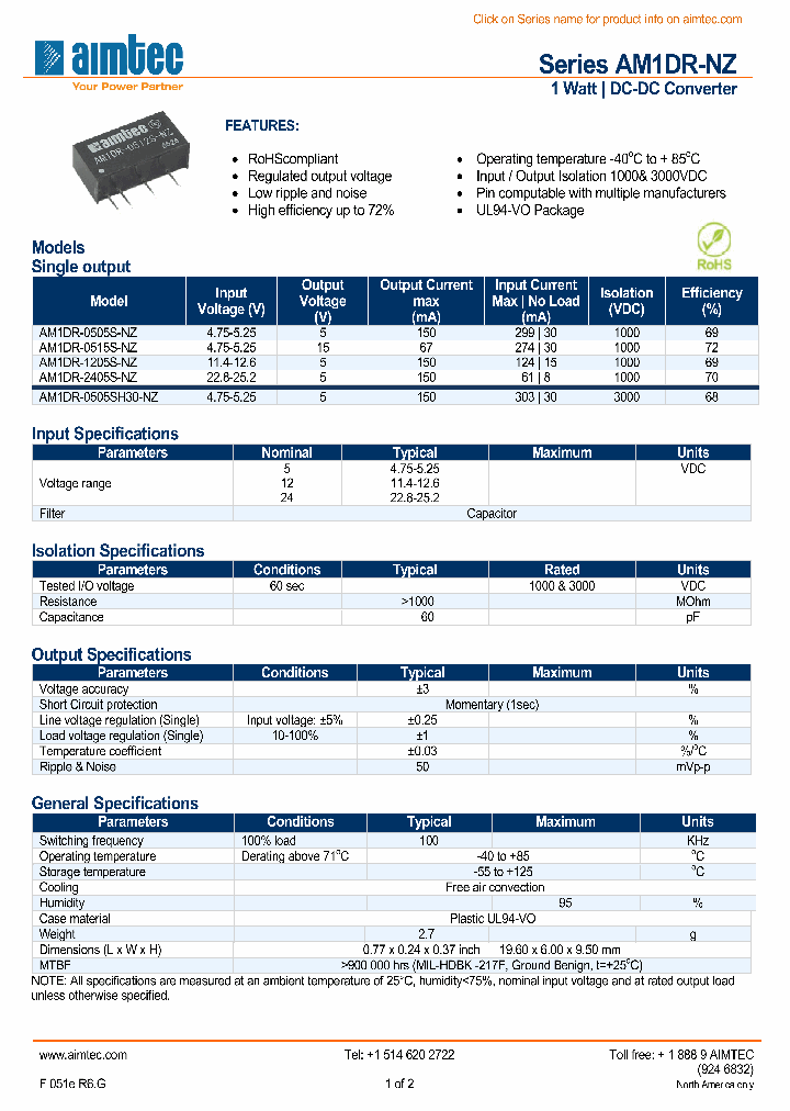 AM1DR0505SNZ_8220478.PDF Datasheet