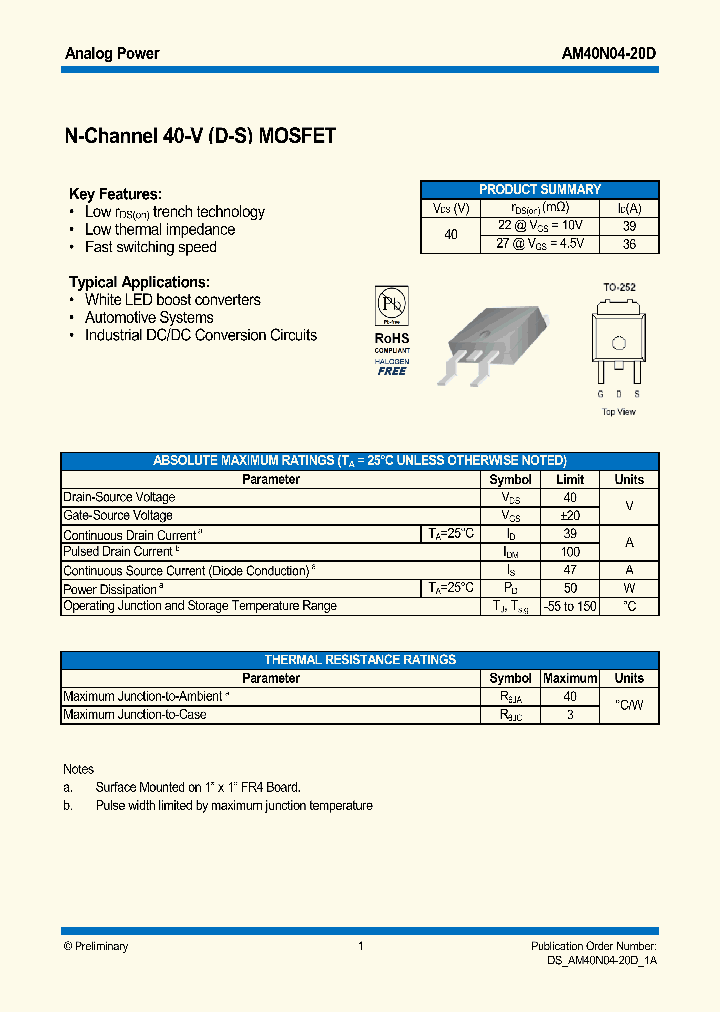 AM40N04-20D_8220609.PDF Datasheet