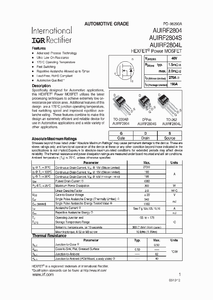 AUIRF2804L_8222567.PDF Datasheet