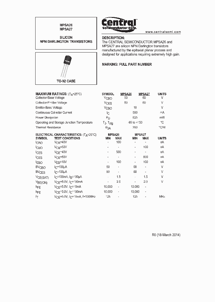 MPSA27_8224771.PDF Datasheet