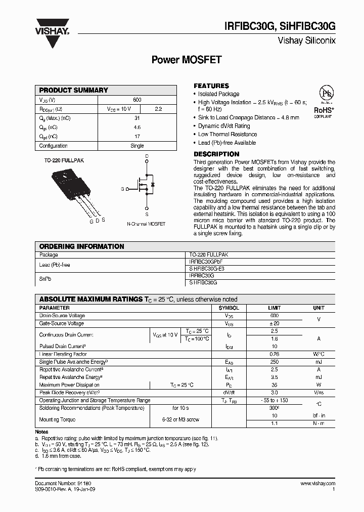 IRFIBC-30G_8228044.PDF Datasheet