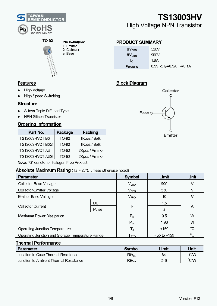 TS13003HVCTB0_8230136.PDF Datasheet