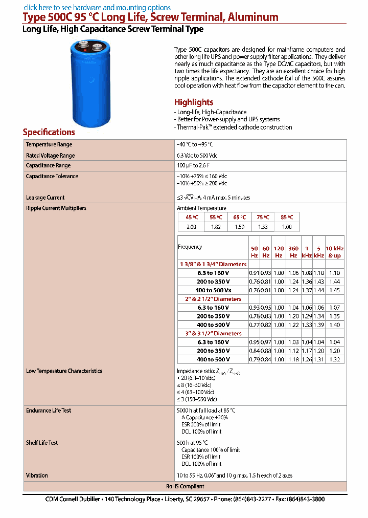 500C884U6R3DD2D_8231655.PDF Datasheet