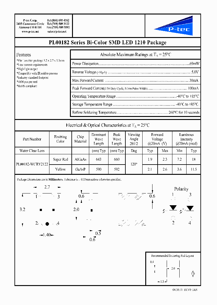 PL00182-WCRY2122_8233191.PDF Datasheet