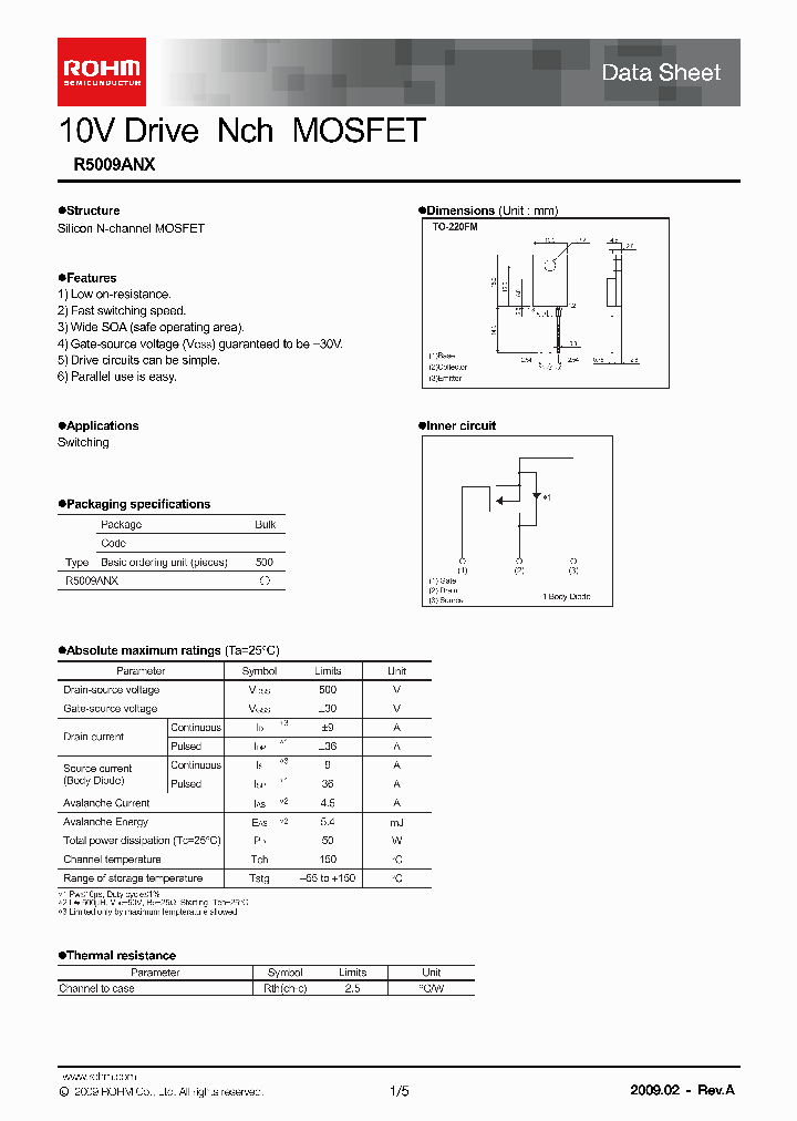 R5009ANX_8236792.PDF Datasheet