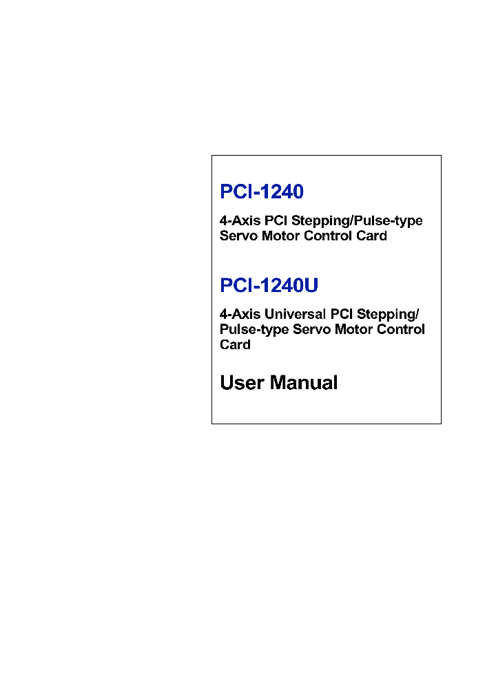 PCI-1240U_7848789.PDF Datasheet