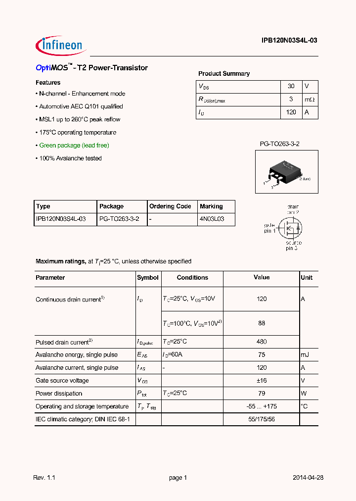 IPB120N03S4L-03_8241549.PDF Datasheet