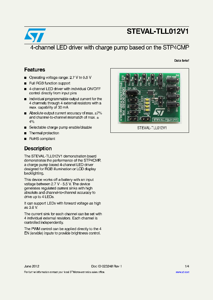 STEVAL-TLL012V1_8242751.PDF Datasheet