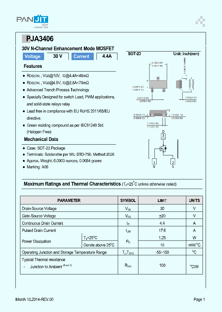 PJA3406_8243734.PDF Datasheet