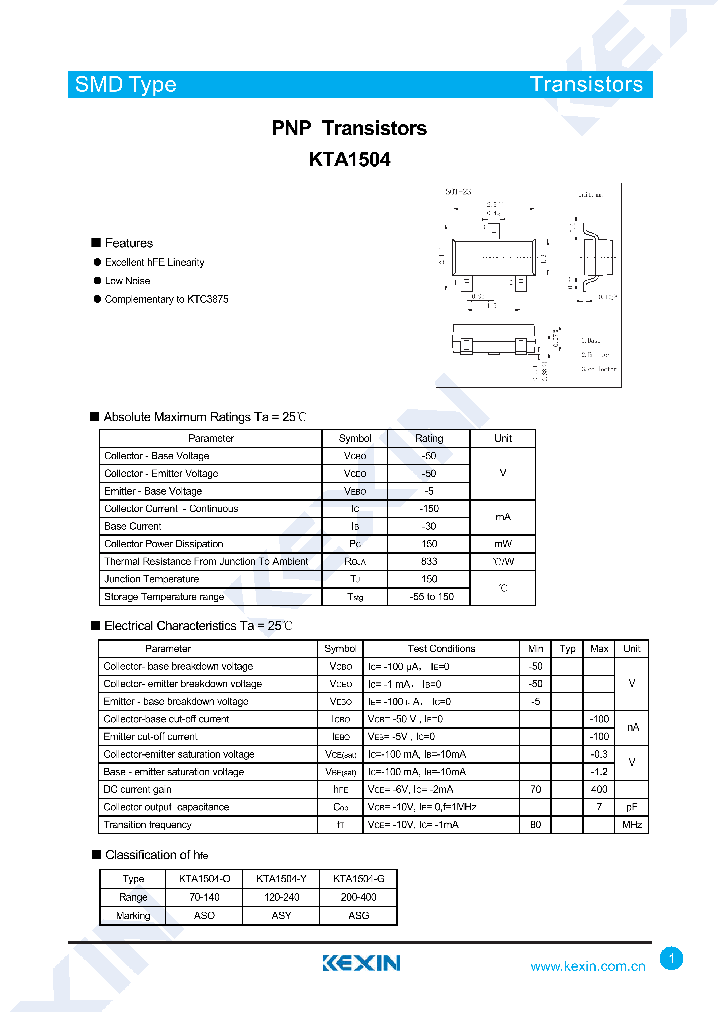 KTA1504-Y_8243831.PDF Datasheet