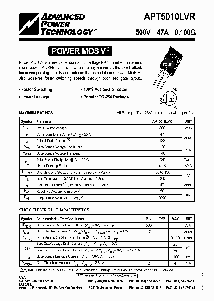 APT5010LVRG_8244530.PDF Datasheet