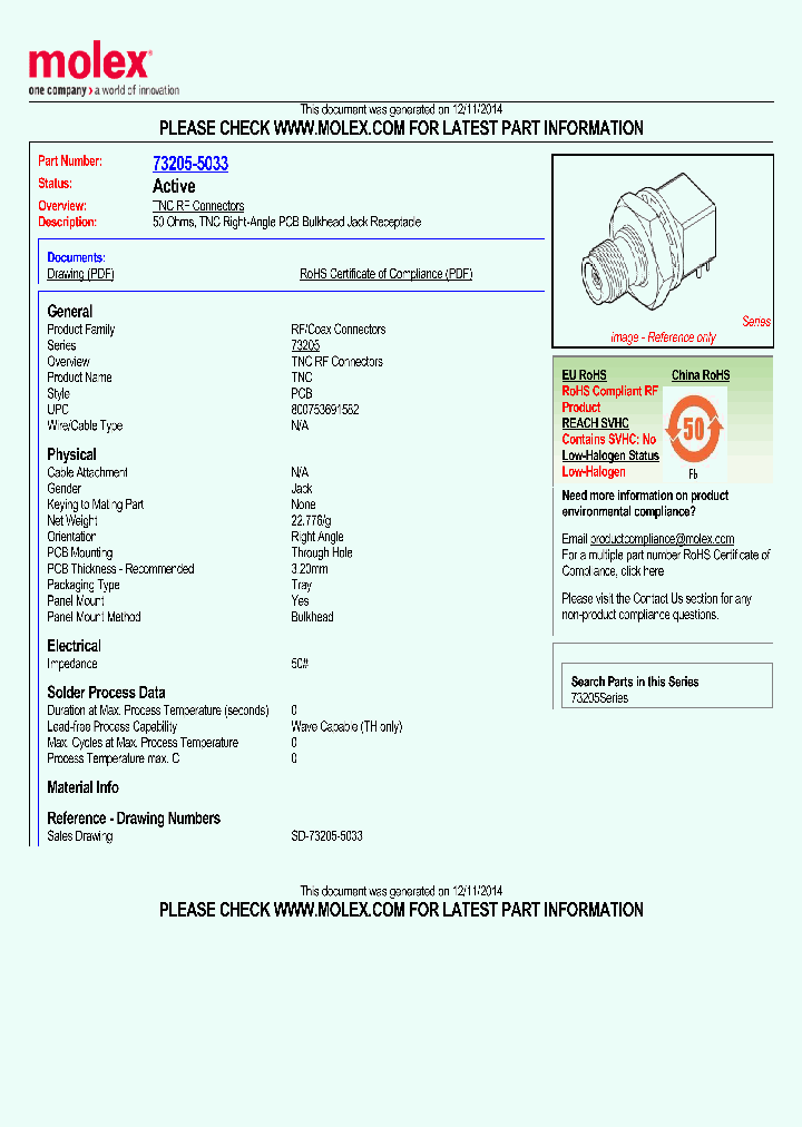 73205-5033_8247687.PDF Datasheet