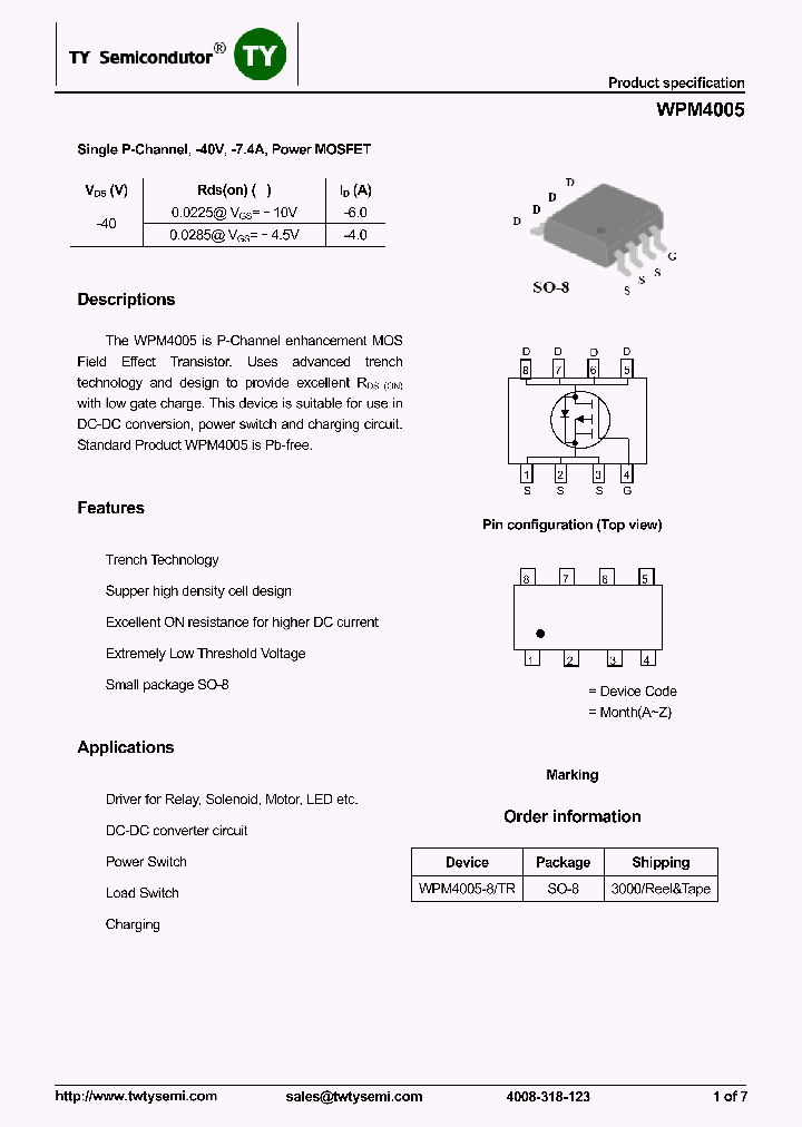 WPM4005_8248457.PDF Datasheet