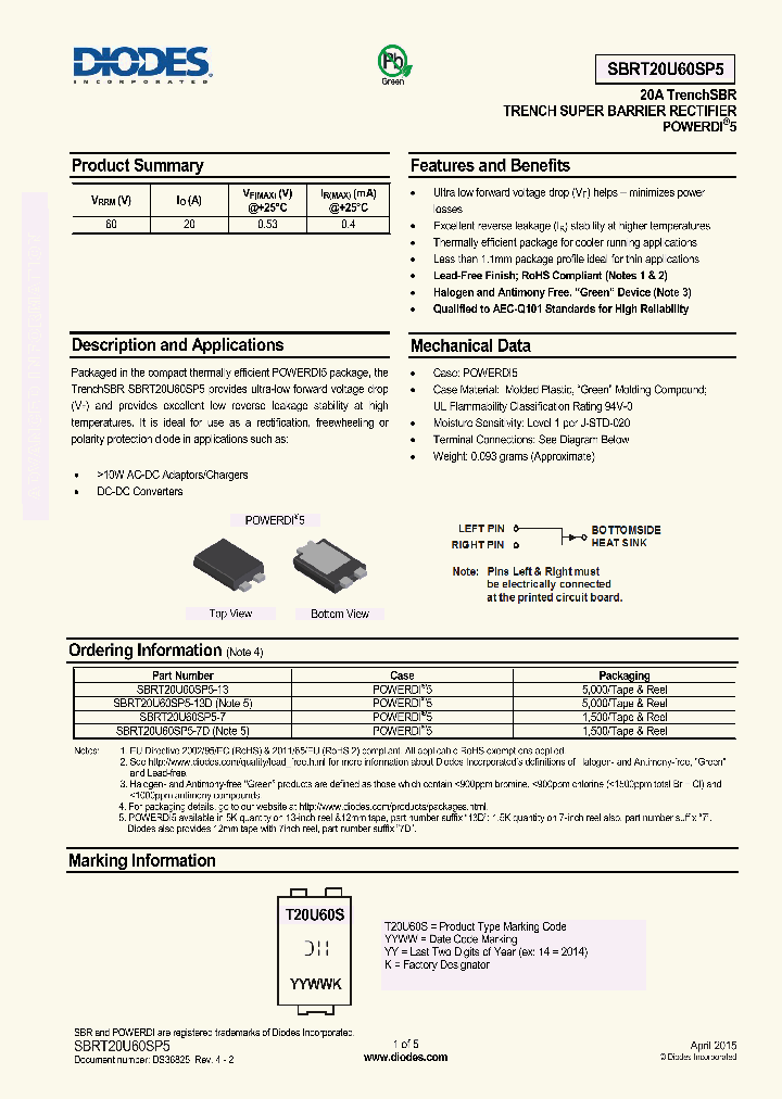 SBRT20U60SP5-13_8252564.PDF Datasheet