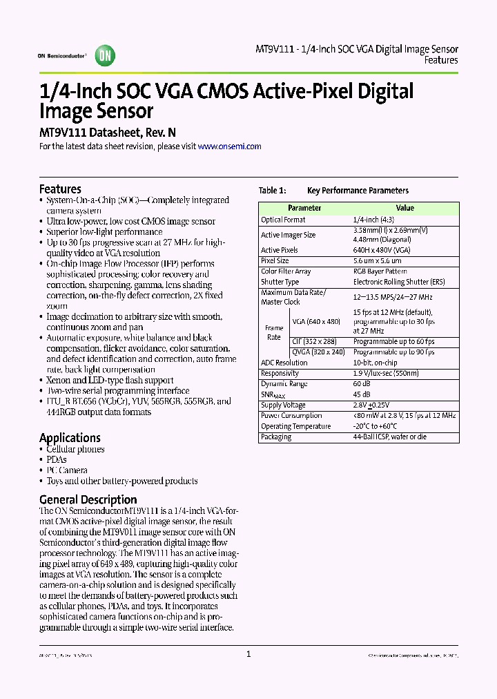 MT9V111D00STCK82AC1K-305_8253215.PDF Datasheet