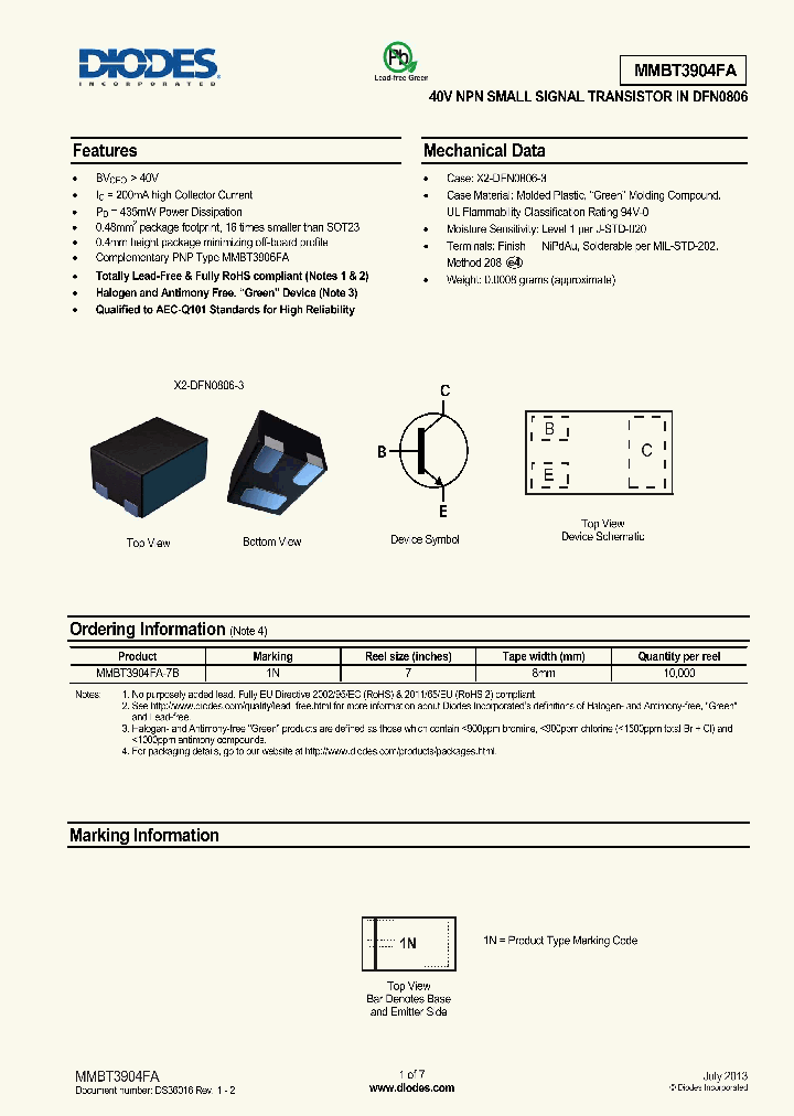 MMBT3904FA_8253865.PDF Datasheet