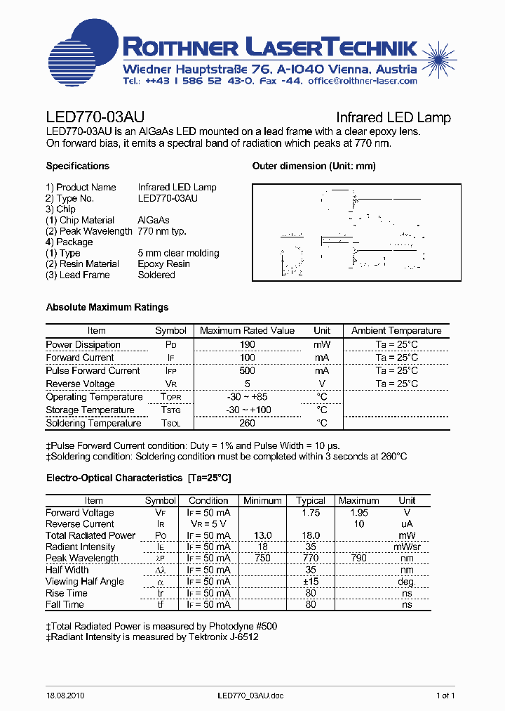 LED770-03AU_8254113.PDF Datasheet