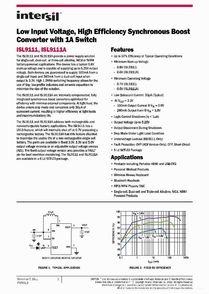 ISL9111_7858726.PDF Datasheet