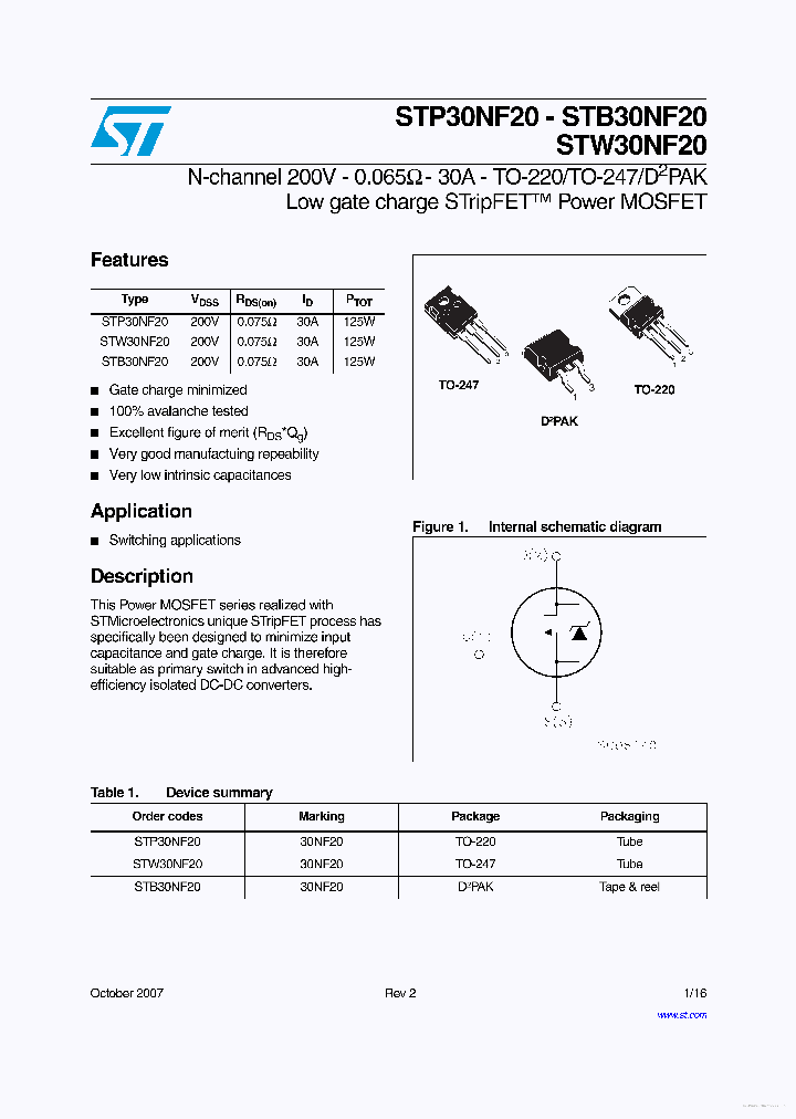 STW30NF20_7857449.PDF Datasheet