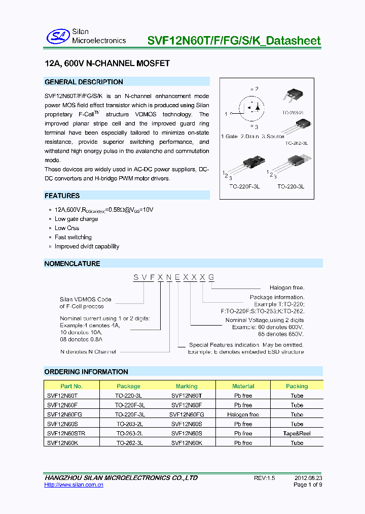 SVF12N60STR_7861588.PDF Datasheet