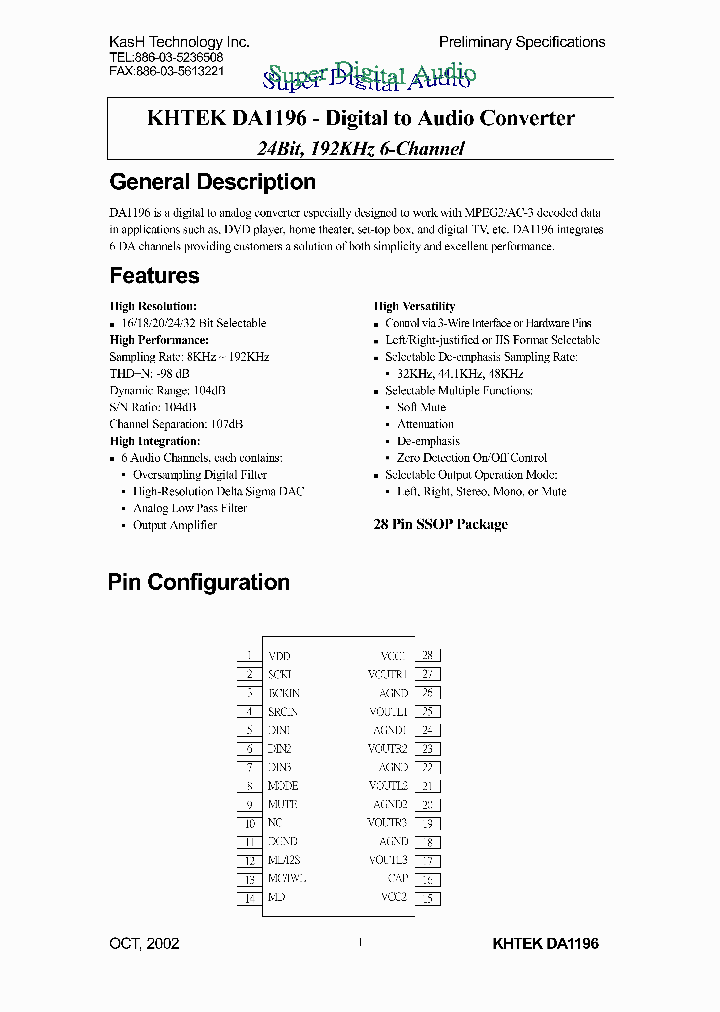 DA1196_7863565.PDF Datasheet