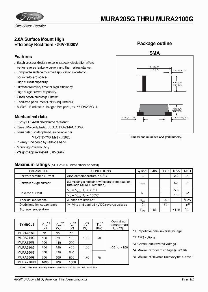 MURA210G_7863602.PDF Datasheet