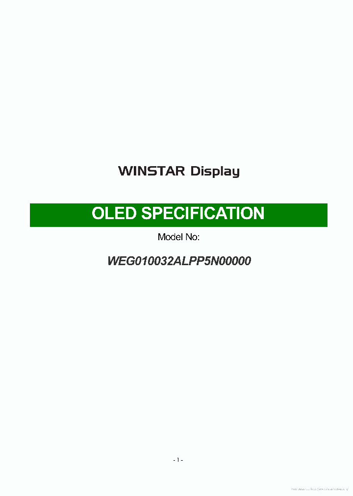 WEG010032ALPP5N00000_7871263.PDF Datasheet