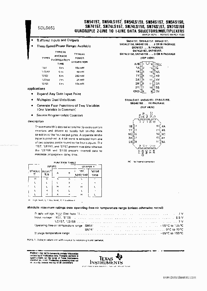 74LS158PC_7867477.PDF Datasheet