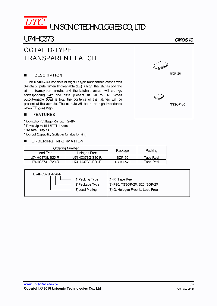 U74HC373_8270613.PDF Datasheet