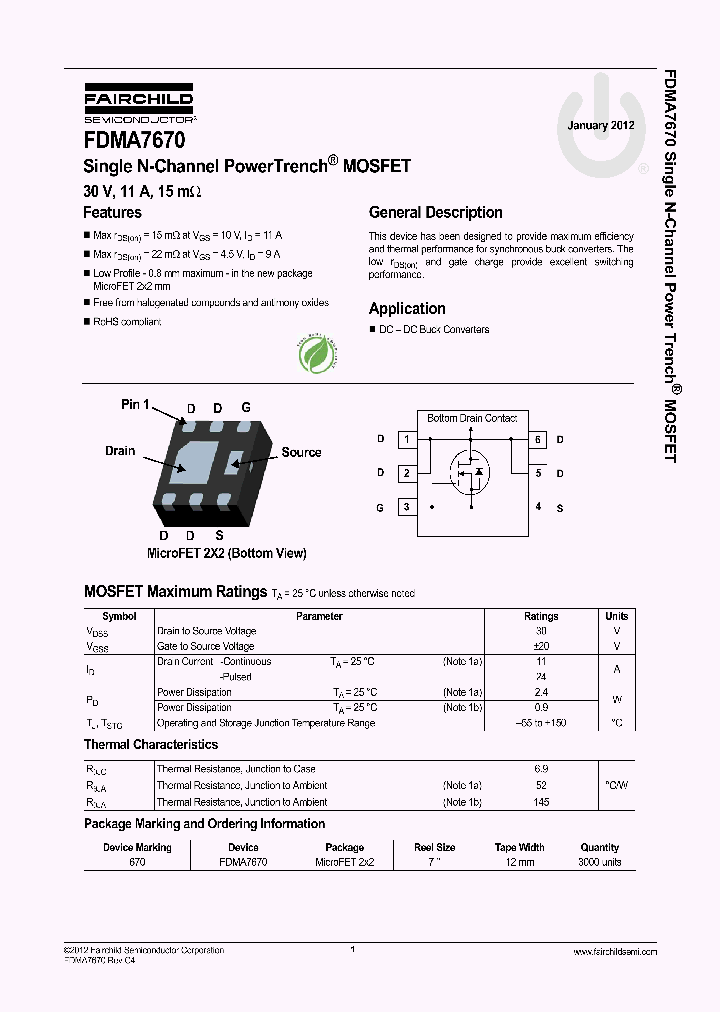 FDMA7670_7878597.PDF Datasheet
