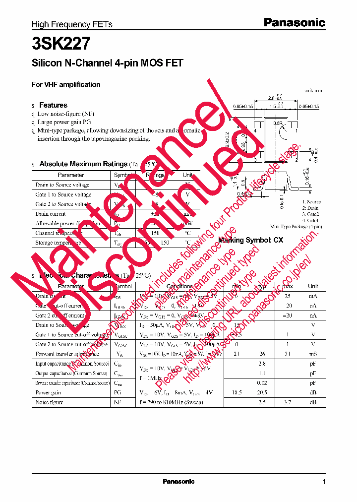 3SK0227_8281260.PDF Datasheet