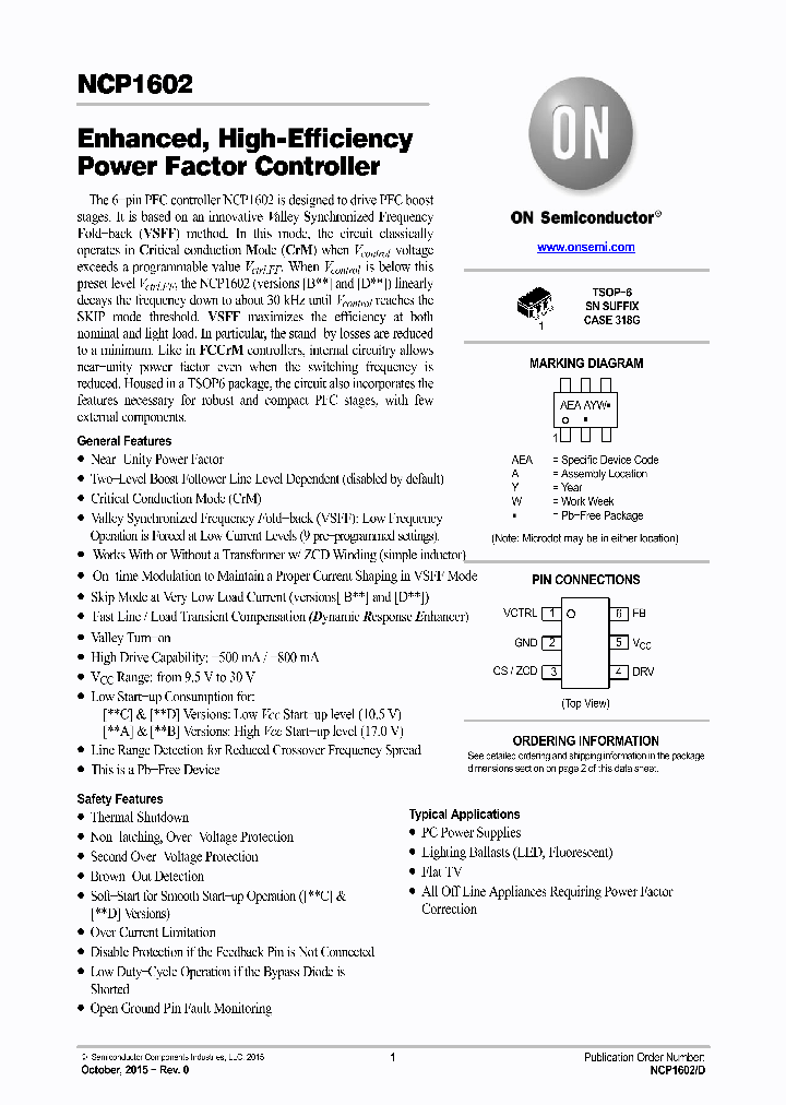 NCP1602_8282022.PDF Datasheet