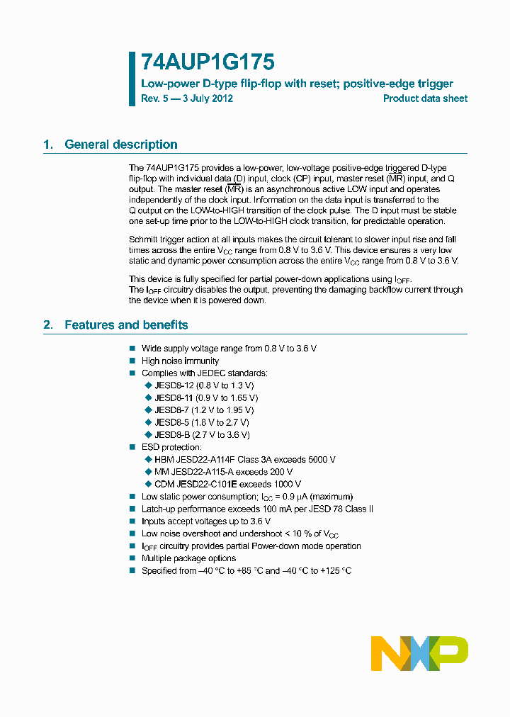 74AUP1G175GS_8282030.PDF Datasheet