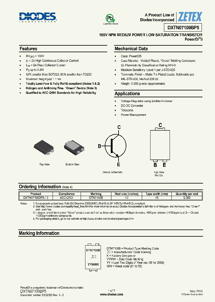 DXTN07100BP5_8282093.PDF Datasheet