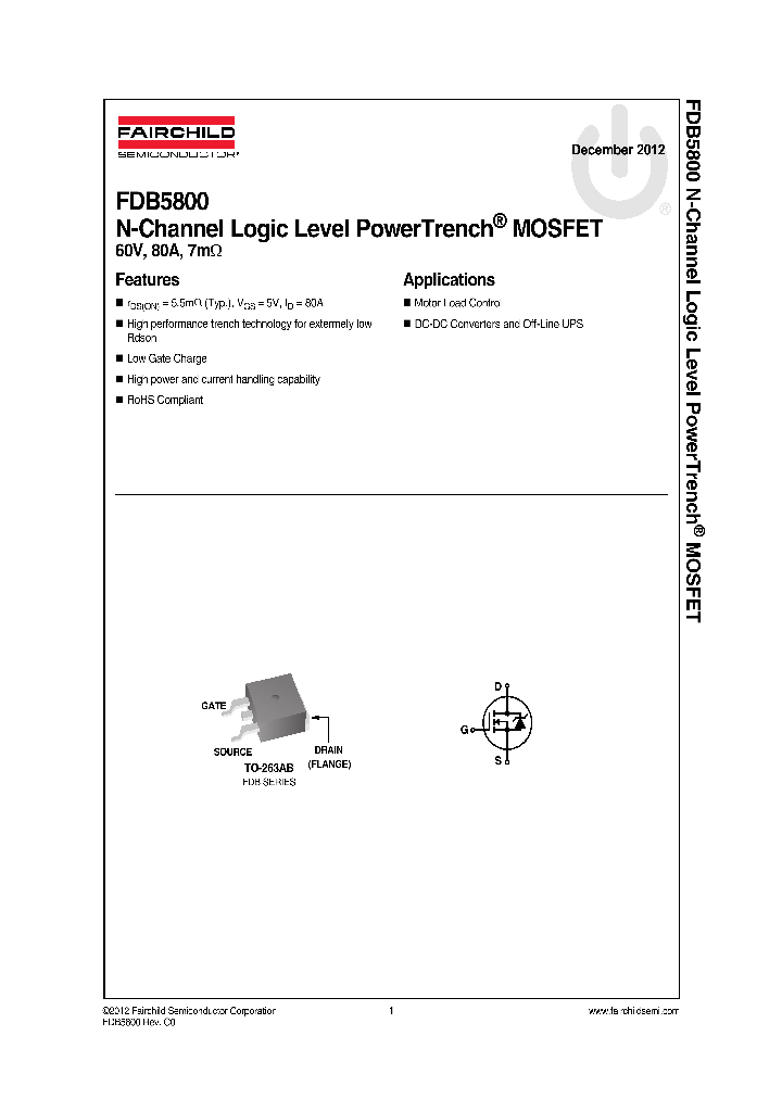 FDB5800_8283200.PDF Datasheet