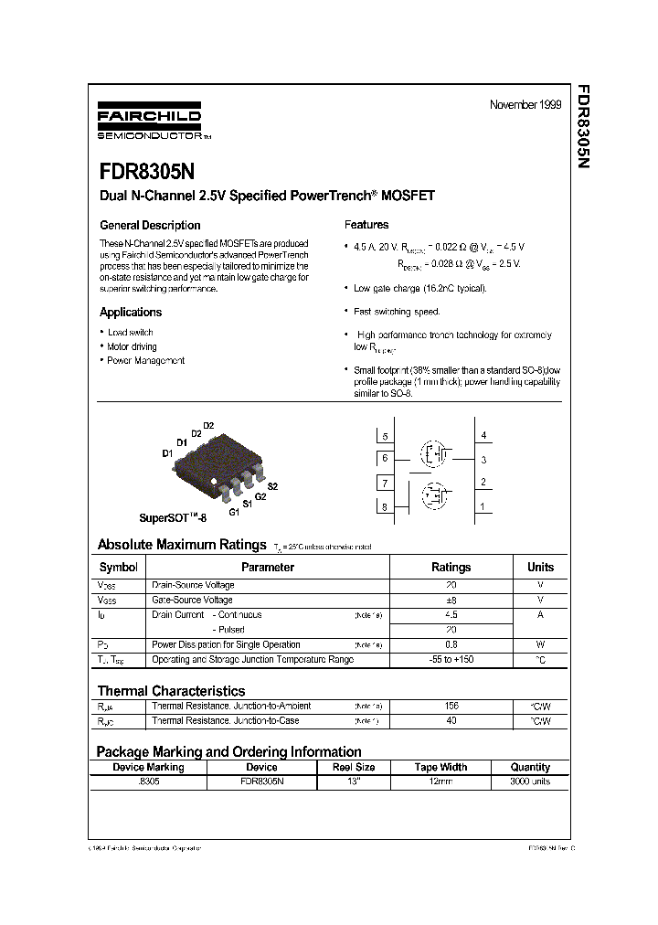 FDR8305NNL_8285210.PDF Datasheet