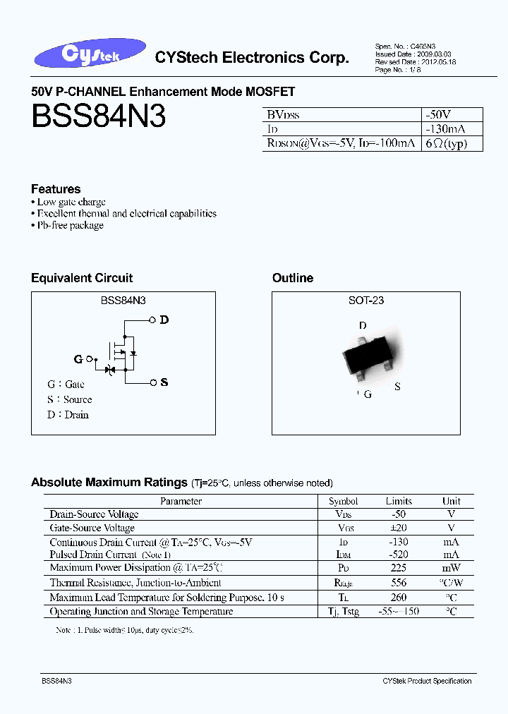 BSS84N3_7892964.PDF Datasheet
