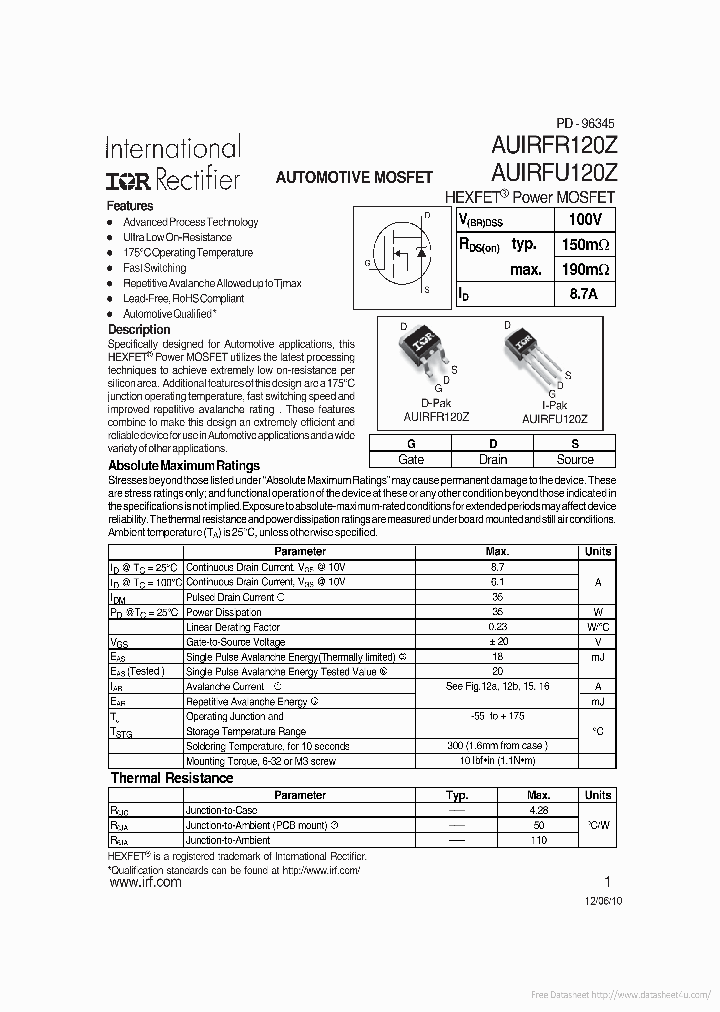 AUIRFU120Z_7890472.PDF Datasheet