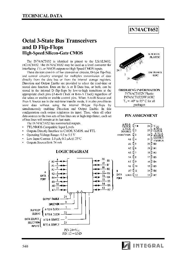 IN74ACT652DW_8289306.PDF Datasheet