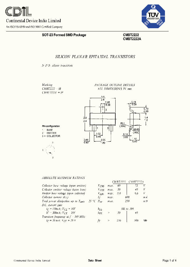 CMBT2222_8289762.PDF Datasheet